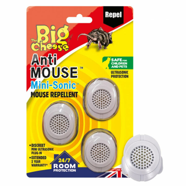 The Big Cheese Anti Mouse Mini-Sonic Mouse Repellent double pack