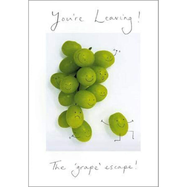 Woodmansterne The Grape Escape Leaving Card