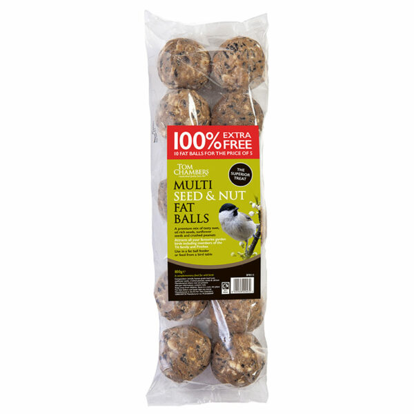 Tom Chambers Multi Seed & Nut Fat Balls (10 Pack)