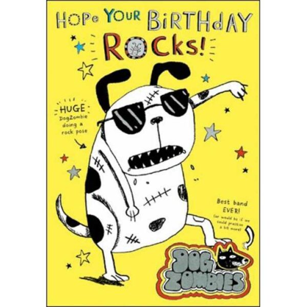 Woodmansterne Tom Gates Dog Zombies Birthday Card