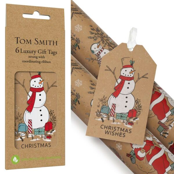 Tom Smith 6 Luxury Classic Christmas Gift Tags