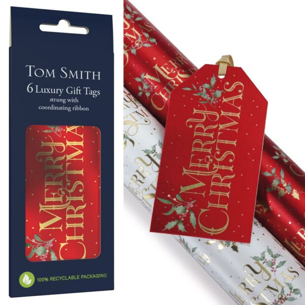 Tom Smith 6 Luxury Festive Home Gift Tags