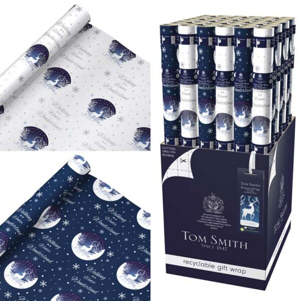 Tom Smith Winter Wonderland Luxury Gift Wrap (4m)