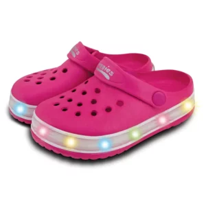 Town & Country Kids Light Up Cloggies pink