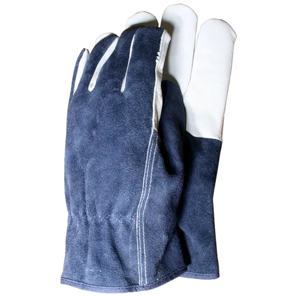 Town & Country Premium Leather & Suede Gloves large navy