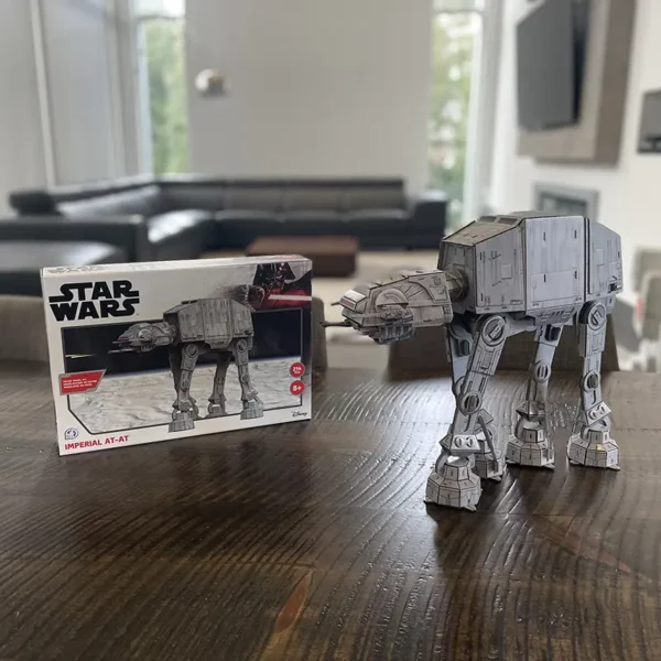 Star Wars Imperial AT-AT Model Kit sat on table
