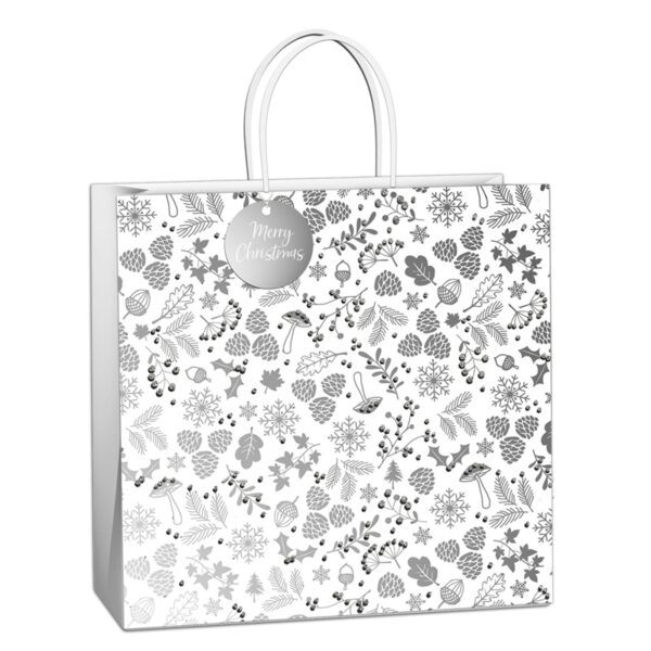 Uniqueco Silver Luxe Extra-Large Gift Bag