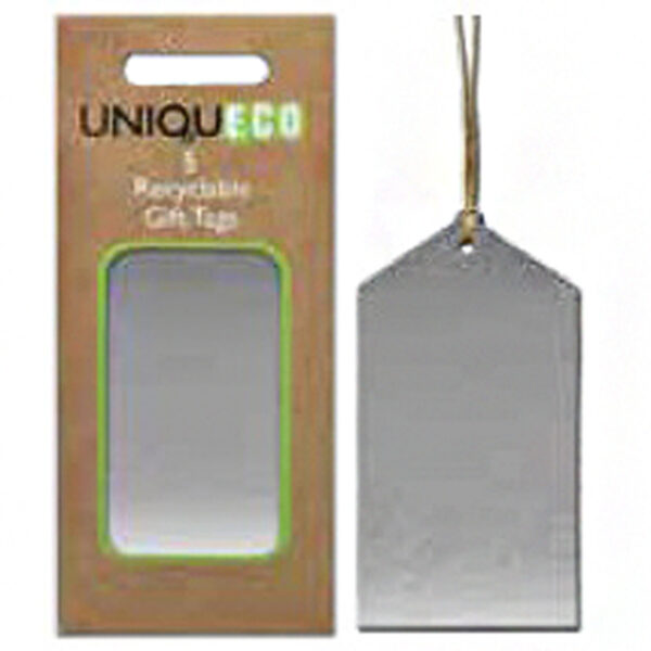 Uniqueco Silver Kraft Gift Tags (Pack of 5)