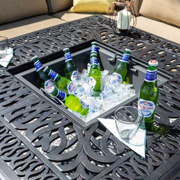 Use the Firepit space to keep drinks cool