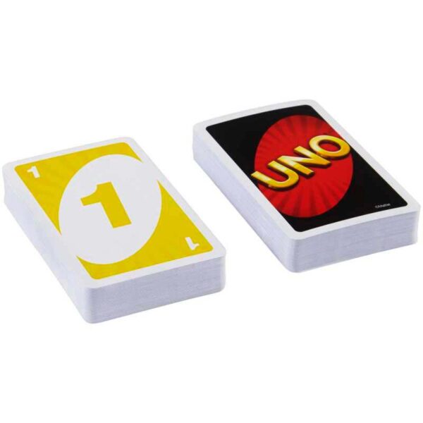 UNO Original Card Game two stacks of cards