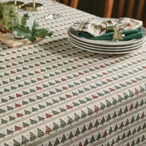Walton & Co Christmas Tree Stripe Tablecloth