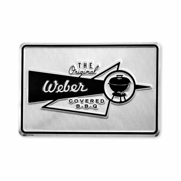 weber 70th anniversary kettle grill metal sign
