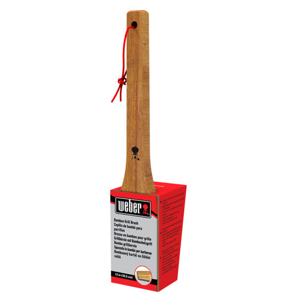 Weber Barbecue Brush, Bamboo 30cm packaging