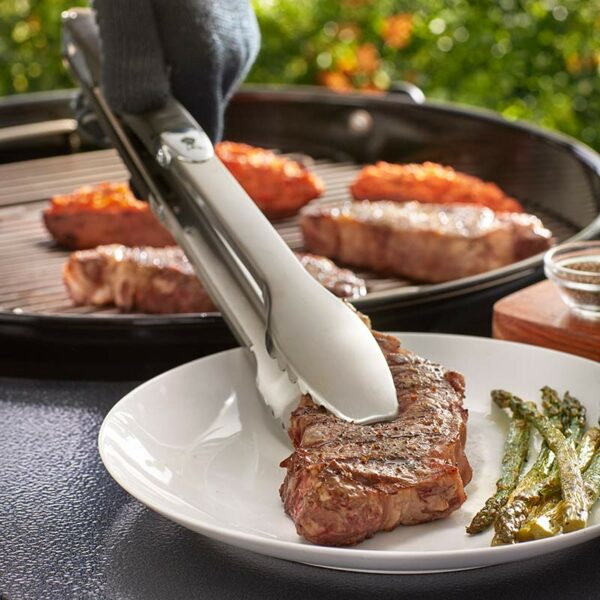 Weber Barbecue Tongs lifestyle sweet potatoes