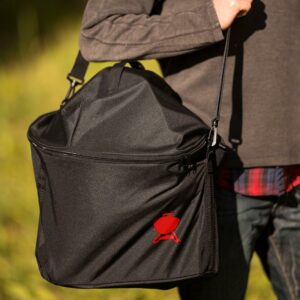 Weber Premium Carry Bag for Smokey Joe Portable Charcoal BBQs in use