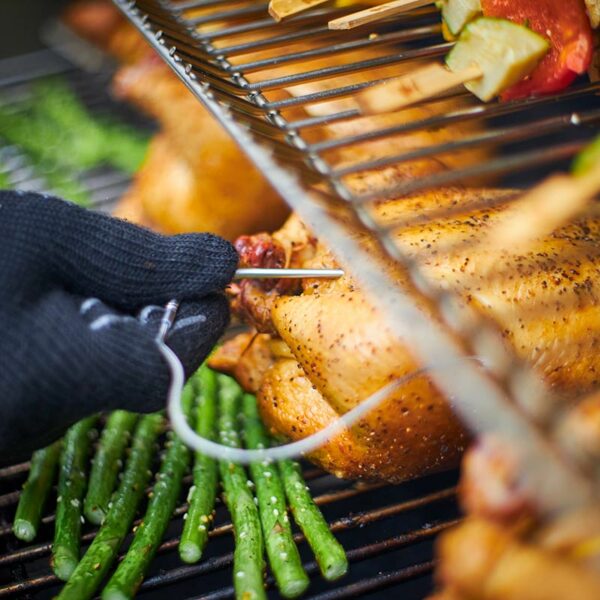 Weber Connect Smart Grilling Hub in use - chicken