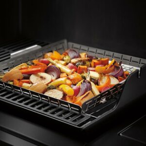 Use the Weber Crafted Roasting Basket to cook vegetables on BBQ