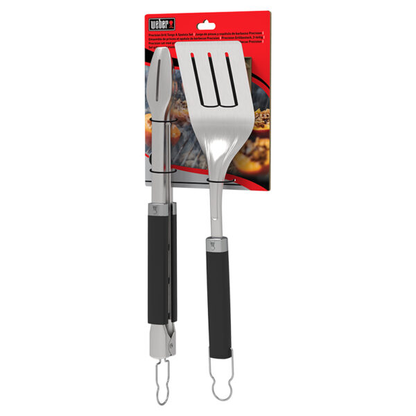 Weber Precision Barbecue Tongs and Spatula Set packaging