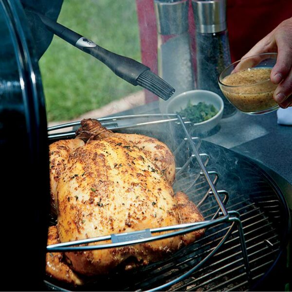 smooth on marinade with the Weber Premium Basting Brush