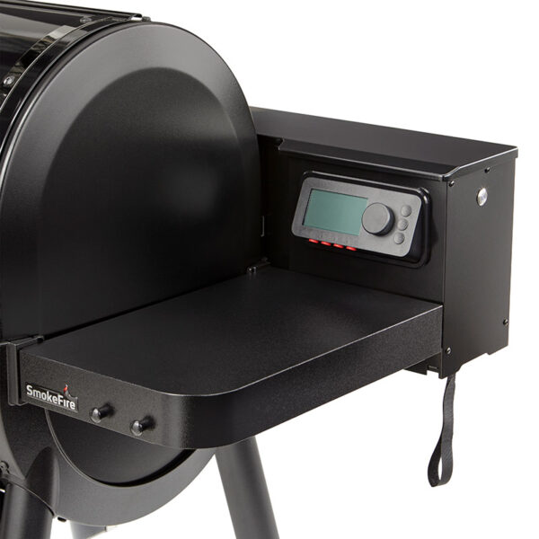 Weber SmokeFire EPX6 Wood Pellet Grill, Stealth Edition side table