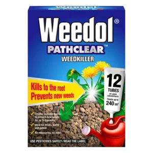 A pack of 12 Weedol PathClear Weedkiller Concentrate Tubes
