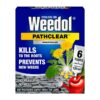 A blue cardboard box of Weedol PathClear Weedkiller Concentrate Tubes containing 6 tubes.