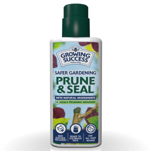 A white, 250ml screw capped bottle of Westland Growing Success Prune & Seal.