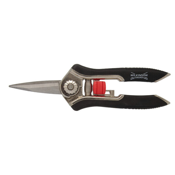 A pair of small, long-bladed Precision Snips.