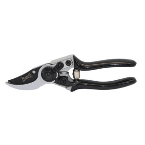 A pair of Wilkinson Sword Ultralight Bypass Pruners. The pruners have soft, non-slip black handles and short bypass blades.