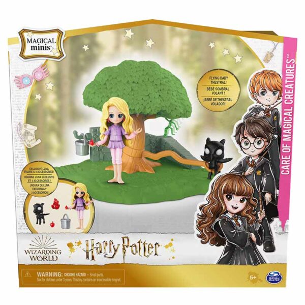 Wizarding World, Magical Minis Care of Magical Creatures Playset with Exclusive Luna Lovegood Figure, Ages 5+ packshot