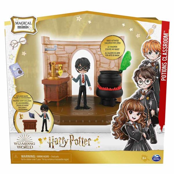 Wizarding World, Magical Minis Potions Classroom with Exclusive Harry Potter Figure and Accessories, Ages 5+ packshot