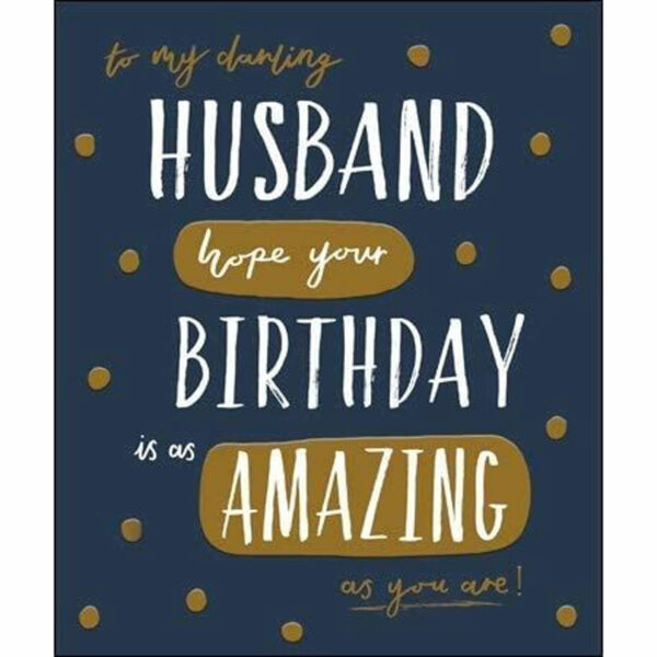 Woodmansterne To My Darling Husband Birthday Card