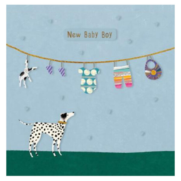 Woodmansterne He's Arrived New Baby Boy Card