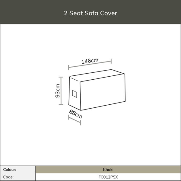 Woven 2 Seat Sofa Cover FC012PSX