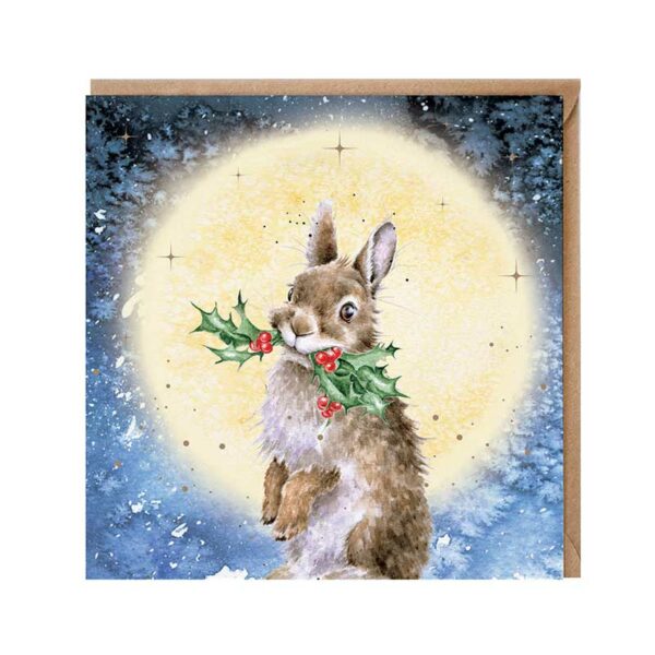 Wrendale Designs By The Light Of The Moon Christmas Card