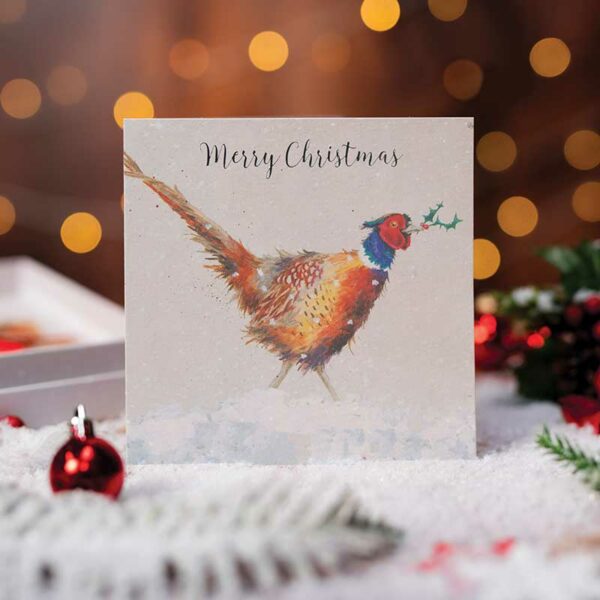 Wrendale Designs Luxury Boxed Cards - Christmas Colours (Pack of 8)