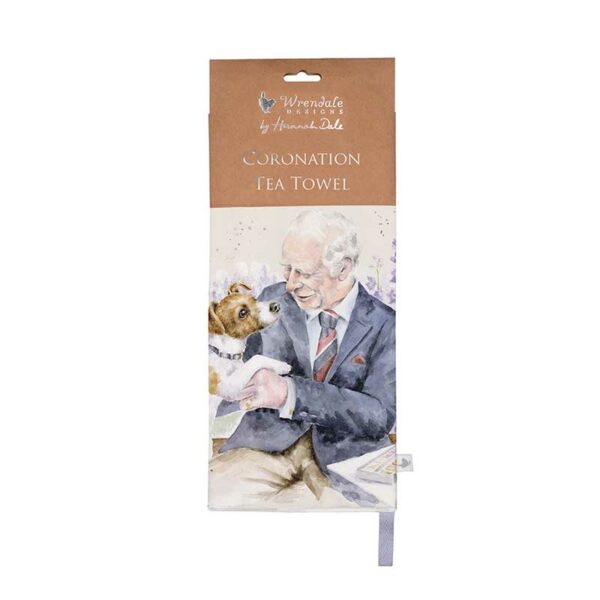 Wrendale Designs King Charles Coronation Tea Towel