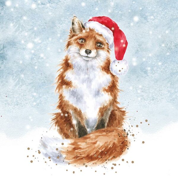 Wrendale Designs Boxed Cards - Festive Fox (Pack of 8)