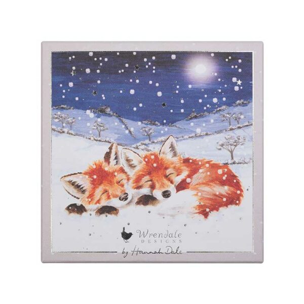 Wrendale Designs Luxury Boxed Cards - Foxes In The Snow (Pack of 8)