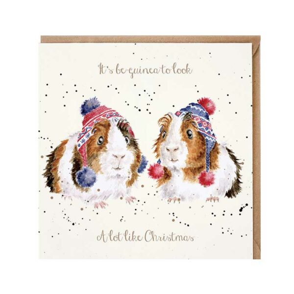 Wrendale Designs It's Be-Guinea Christmas Card