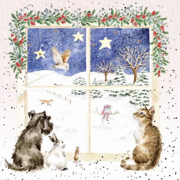 Wrendale Designs Boxed Cards - Joy To The World (Pack of 8)