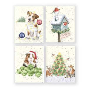 Wrendale Designs Charity Mini Boxed Cards - Guinea Pig (Pack of 16)