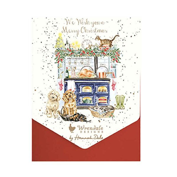 Wrendale Designs Notecard Pack - The Country Christmas Kitchen (Pack of 8)