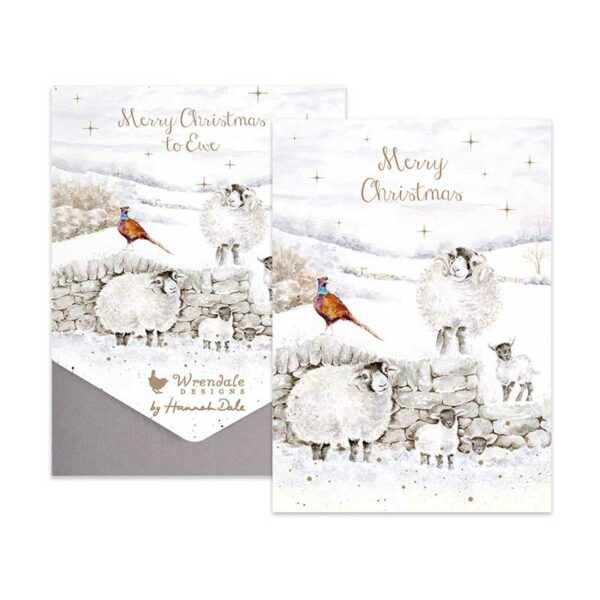 Wrendale Designs Notecard Pack - Merry Christmas To Ewe (Pack of 8)