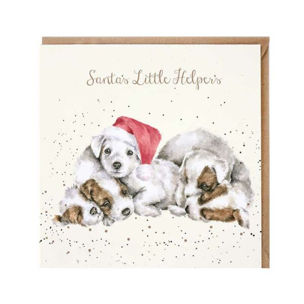 Wrendale Designs Santa's Little Helpers Christmas Card