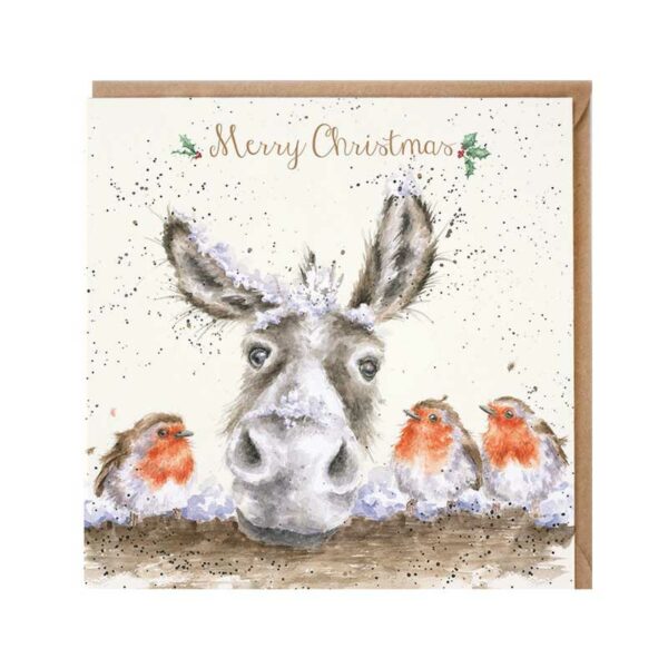 Wrendale Designs The Christmas Donkey Christmas Card