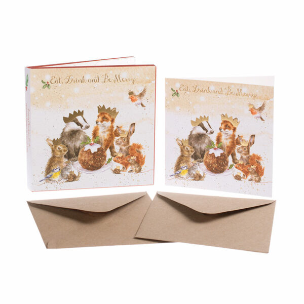 Wrendale Designs Boxed Cards - The Christmas Party (Pack of 8)