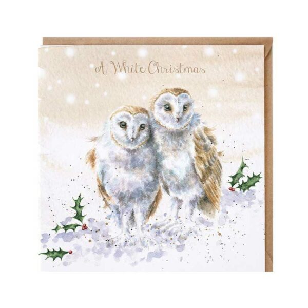 Wrendale Designs White Christmas Card
