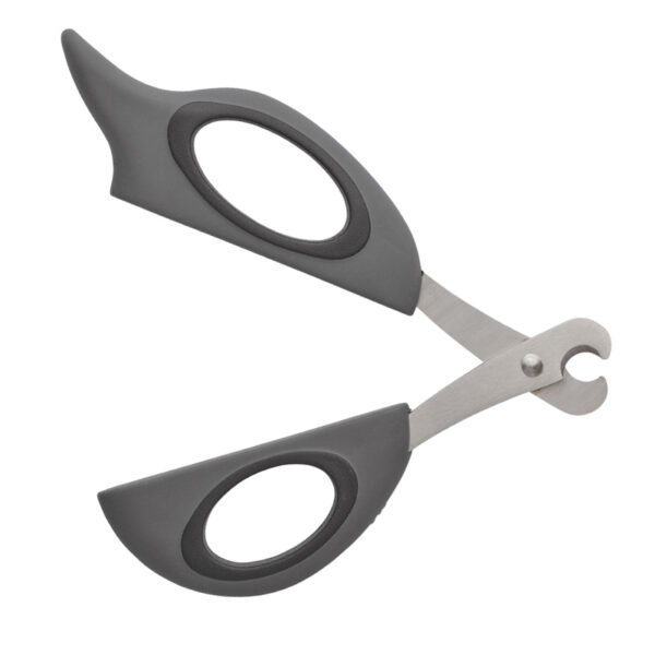 Close up of Zoon Claw Scissors when open