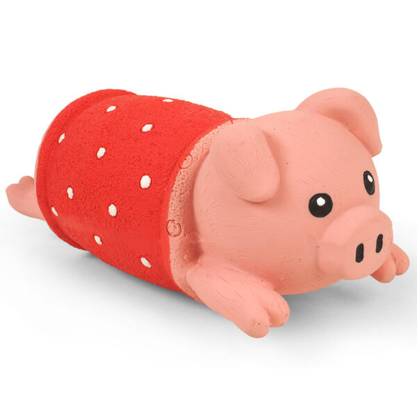 Zoon Latex Pig in a Blanket PlayPal detail